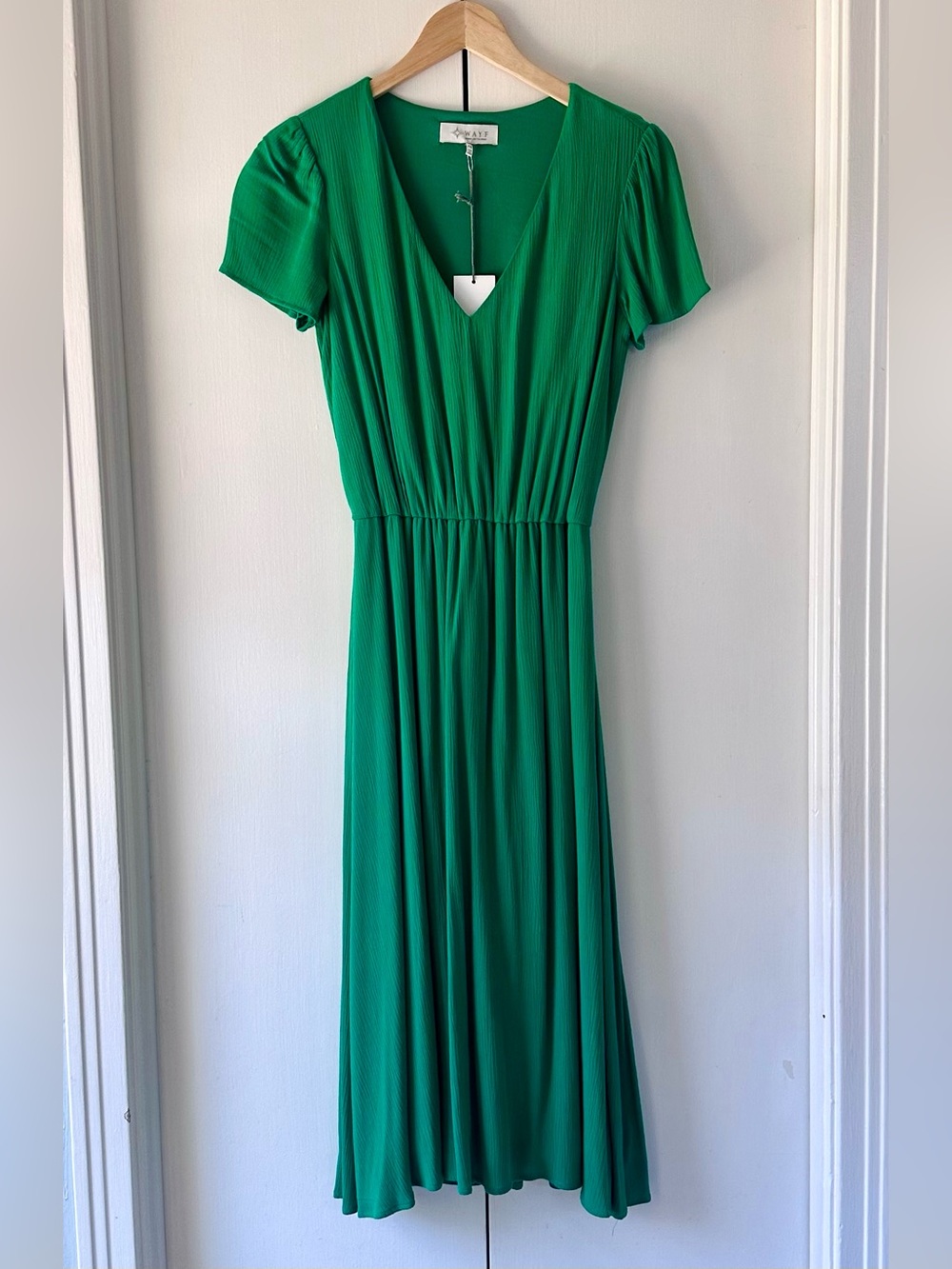 NWT Wayf Emerald Green Midi Dress